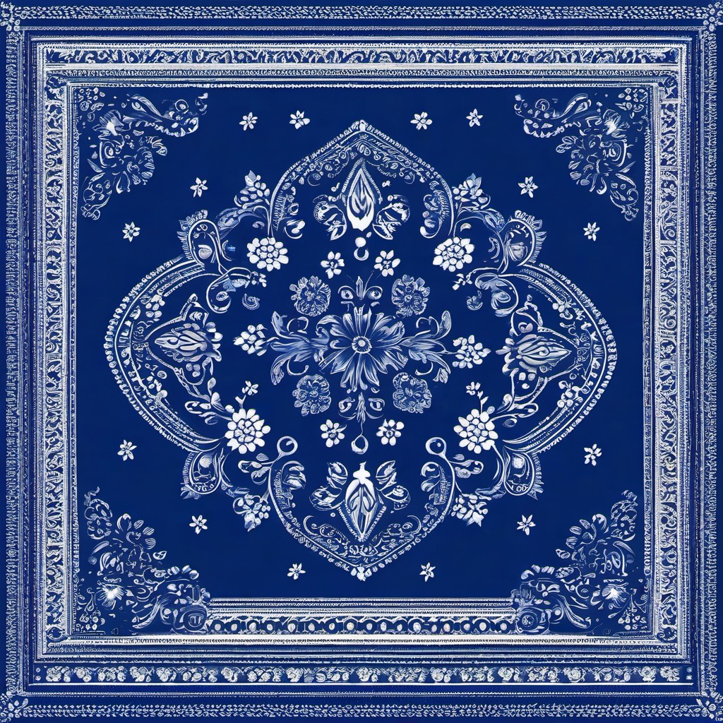 blue bandana background  