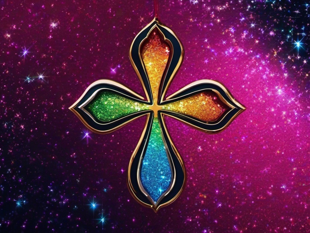 Glitter Cross Wallpaper  