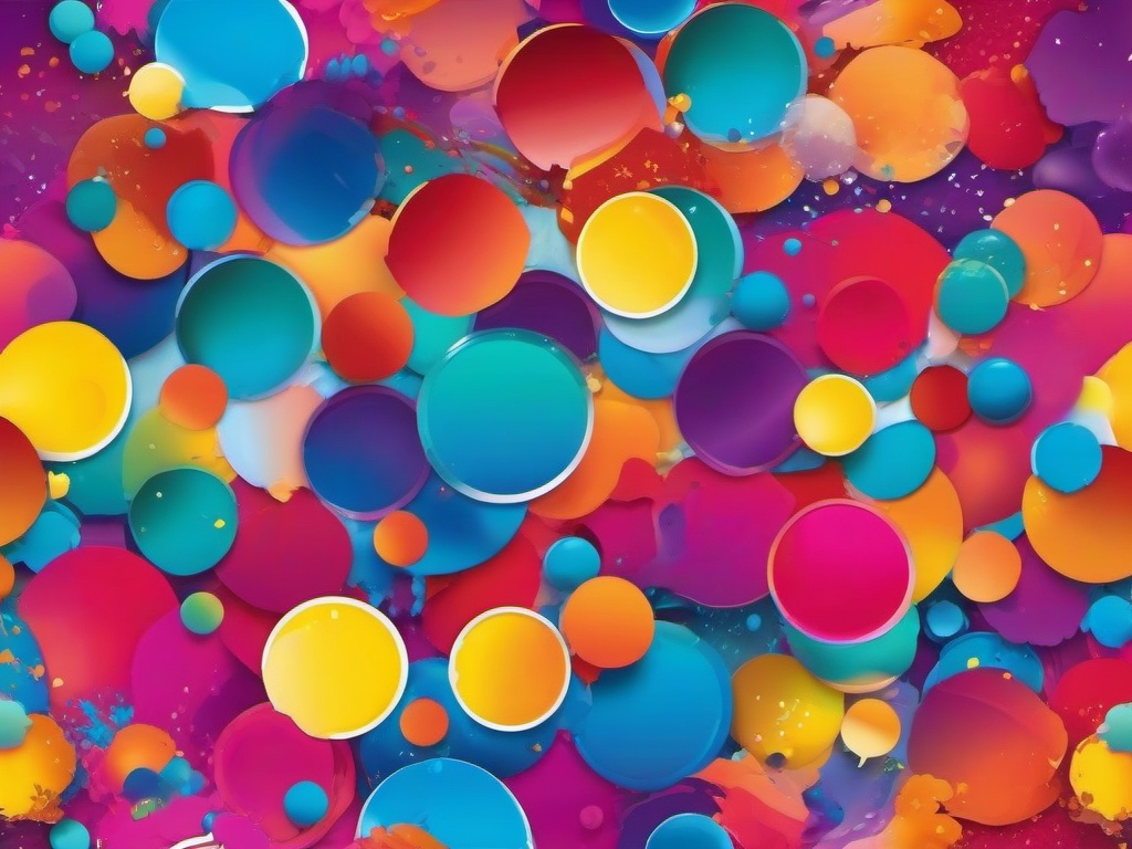 Rainbow Color Splash Background  