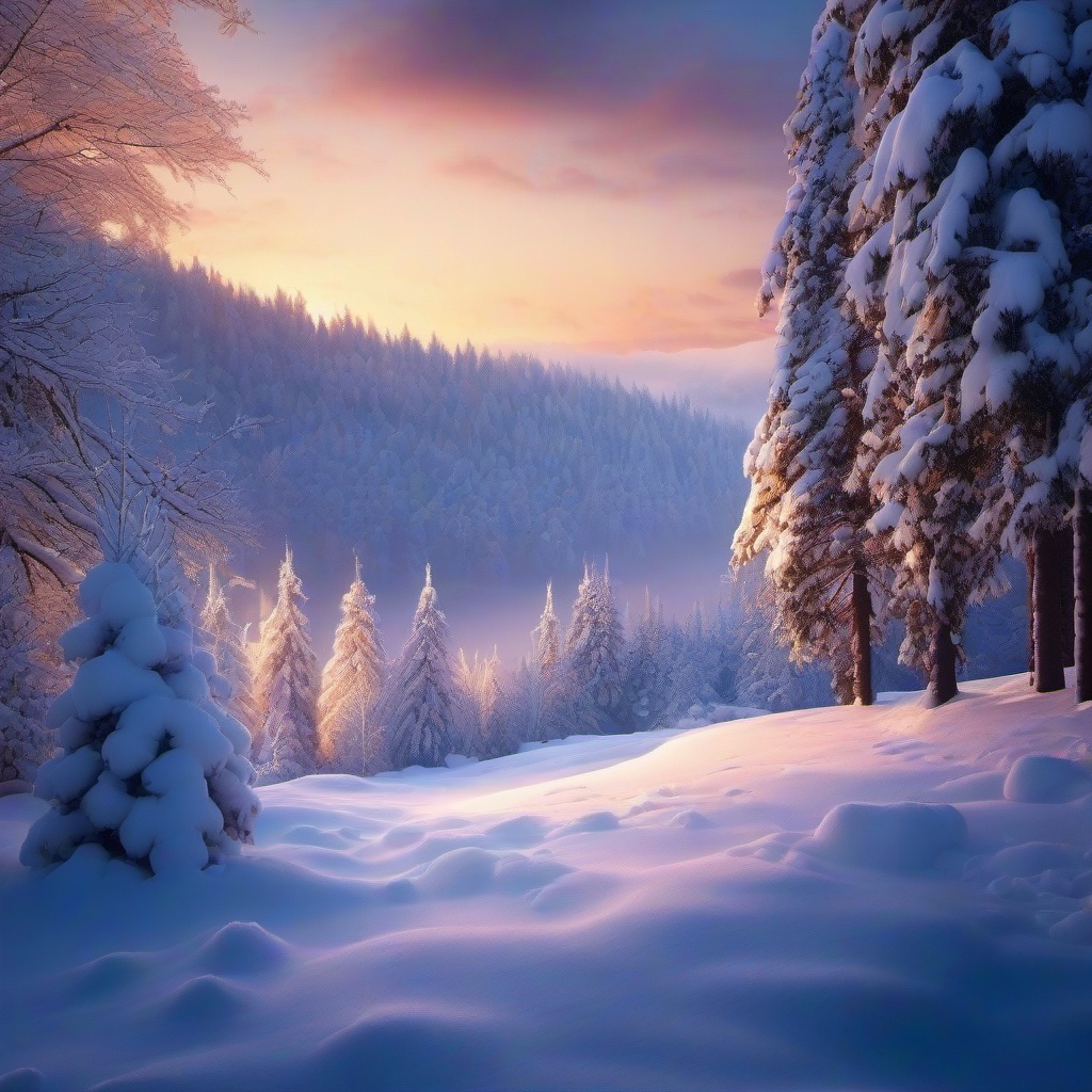 Winter background wallpaper - cozy snow background  