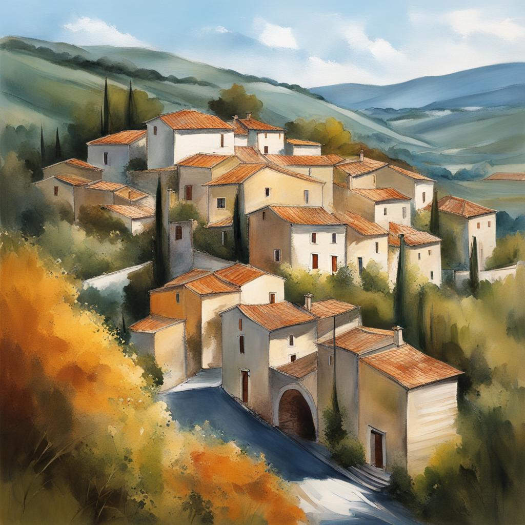 tranquil molise villages - sketch the tranquil villages of molise, where time seems to stand still amid rolling hills and picturesque settings. 