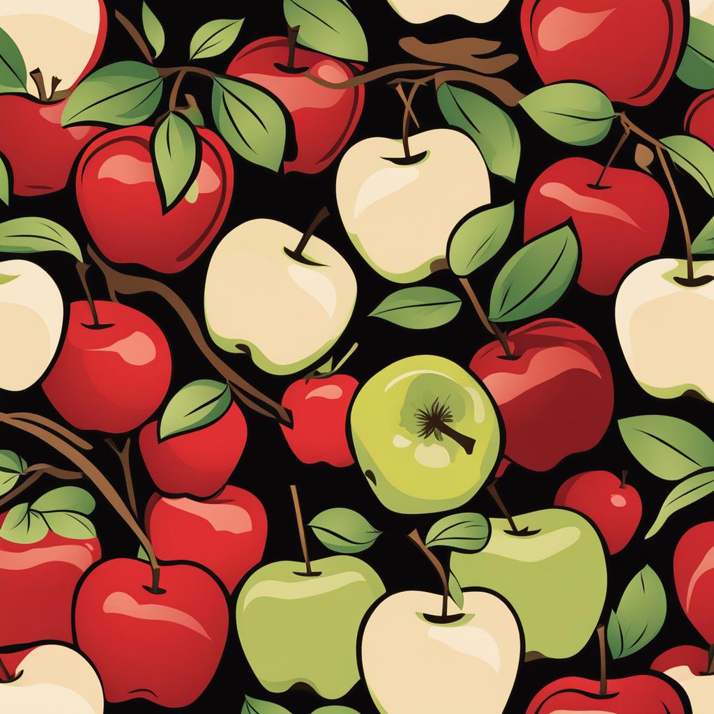 apple clipart - a crisp and red apple, perfect for snacking. 