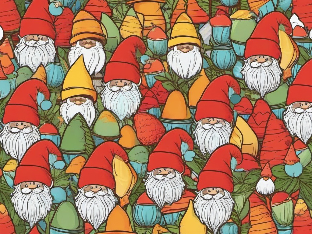 Summer Gnomes Wallpaper  background