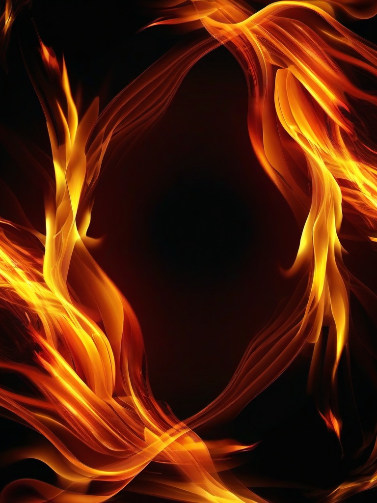 Fire Wallpaper - Orange and yellow fire glow  background wallpaper