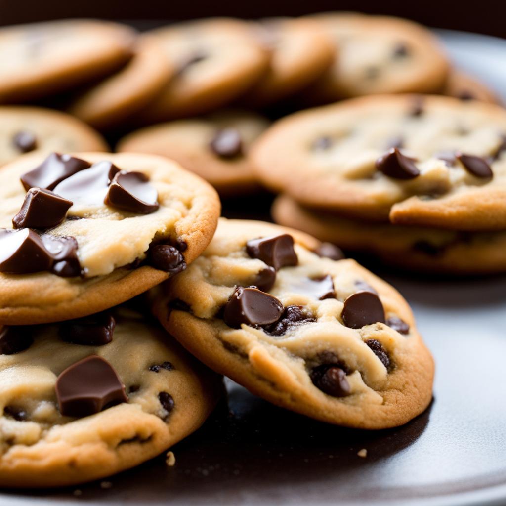 soft and chewy chocolate chip cookies, warm from the oven with gooey, melty chocolate chips. 