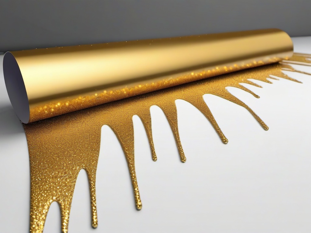 Gold Glitter Drip Background  