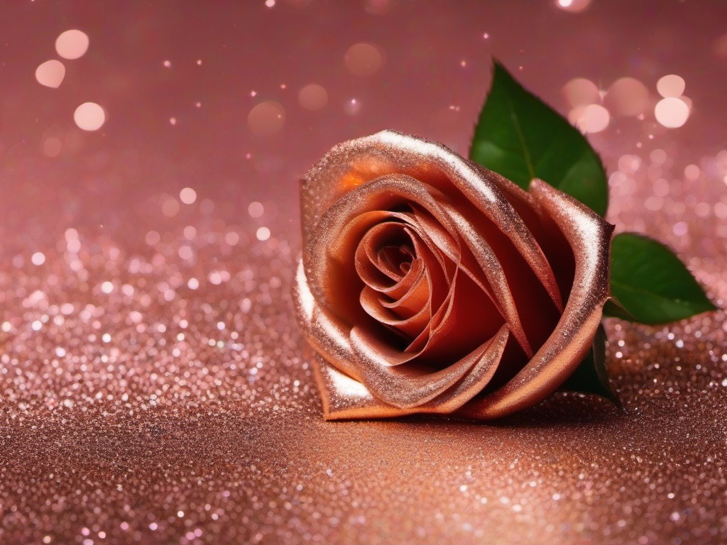 Glitter Background Rose Gold  