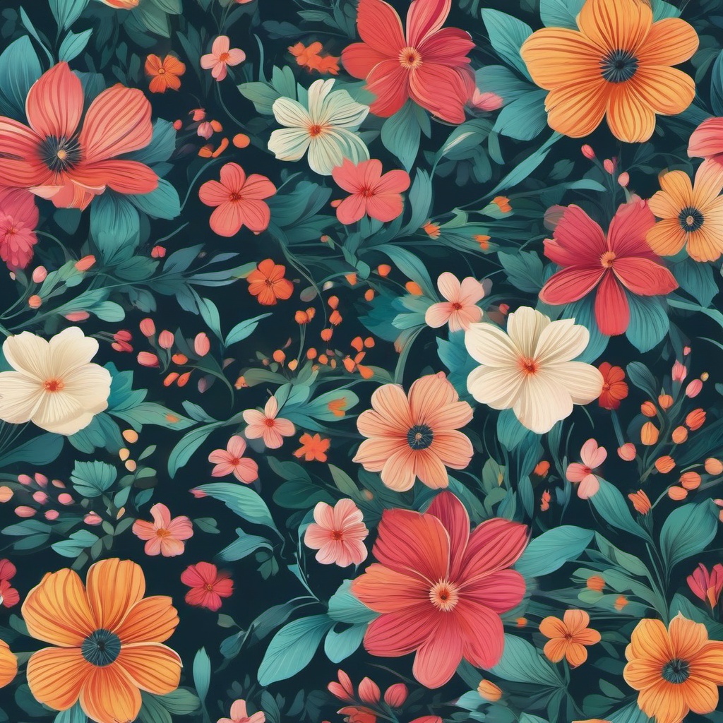 Spring Desktop Wallpaper - Transform your desktop with the charm of springtime blossoms, where delicate flowers and vibrant colors infuse your digital space with life.  intricate patterns, splash art, wallpaper art