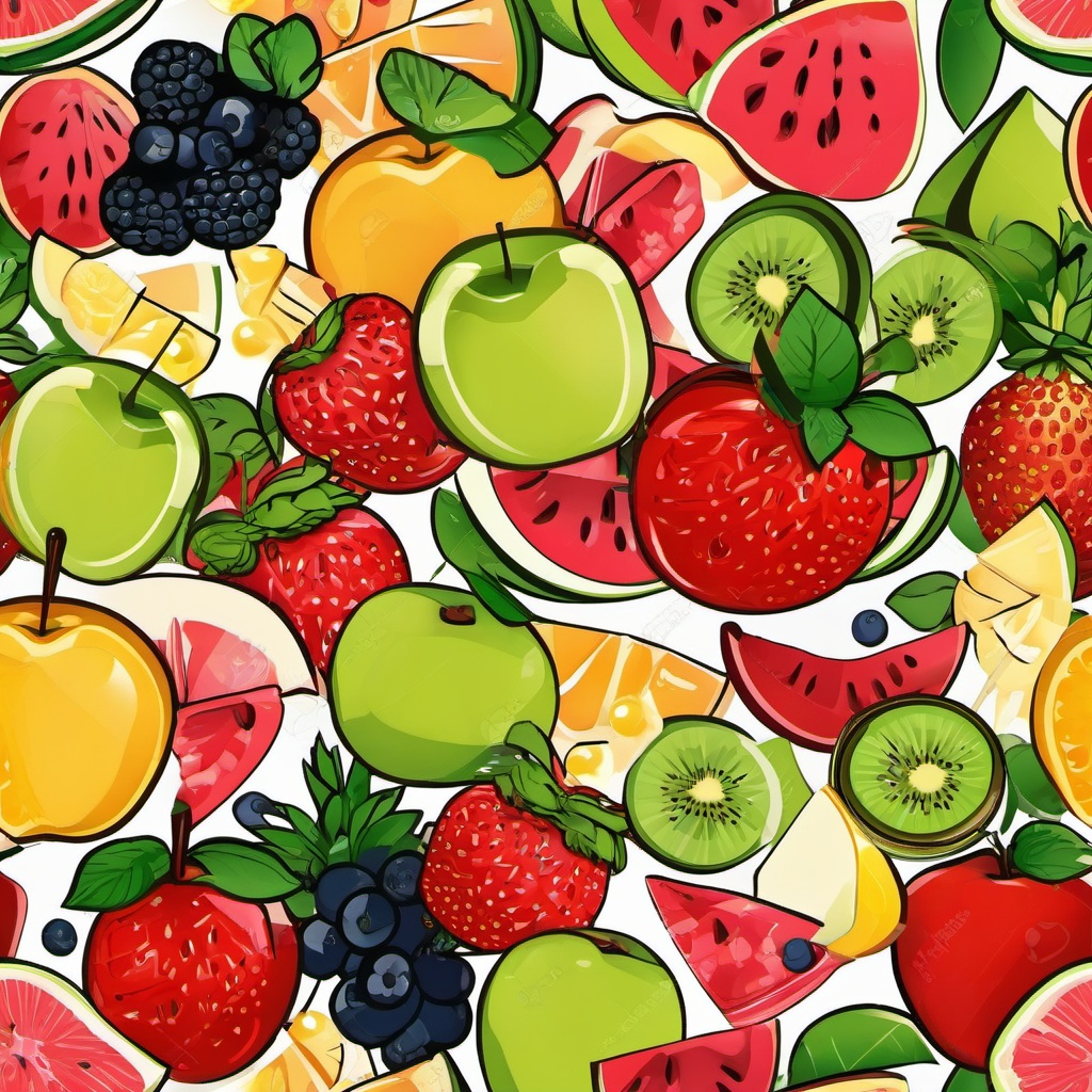 Fruit clipart - fruit salad in a bowl  