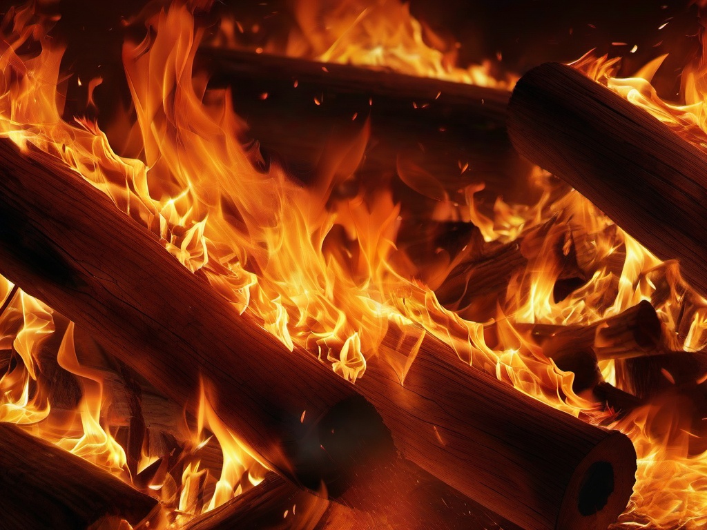 Fire Wallpaper - Bonfire with flames reaching high  background wallpaper