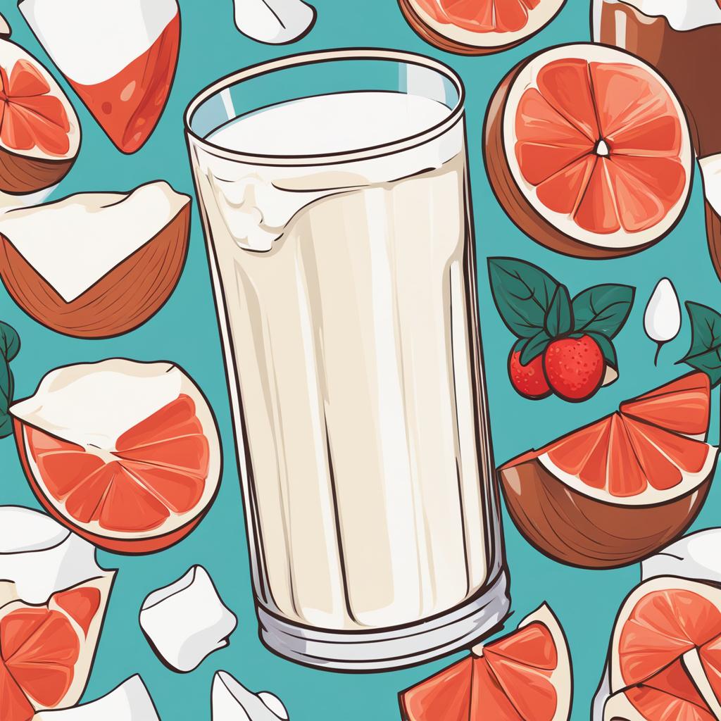 milk clipart - a glass of milk, refreshing and nutritious 