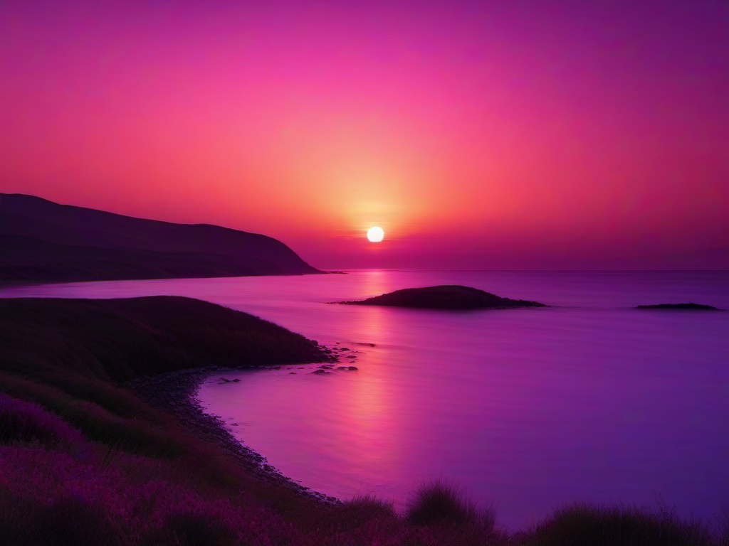 Sunset Wallpaper - Warm pinks and purples at dusk.  sunset background