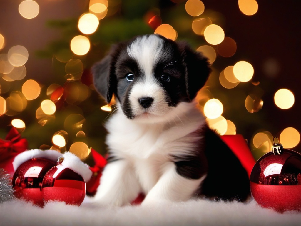 Christmas Puppy Wallpaper Backgrounds  