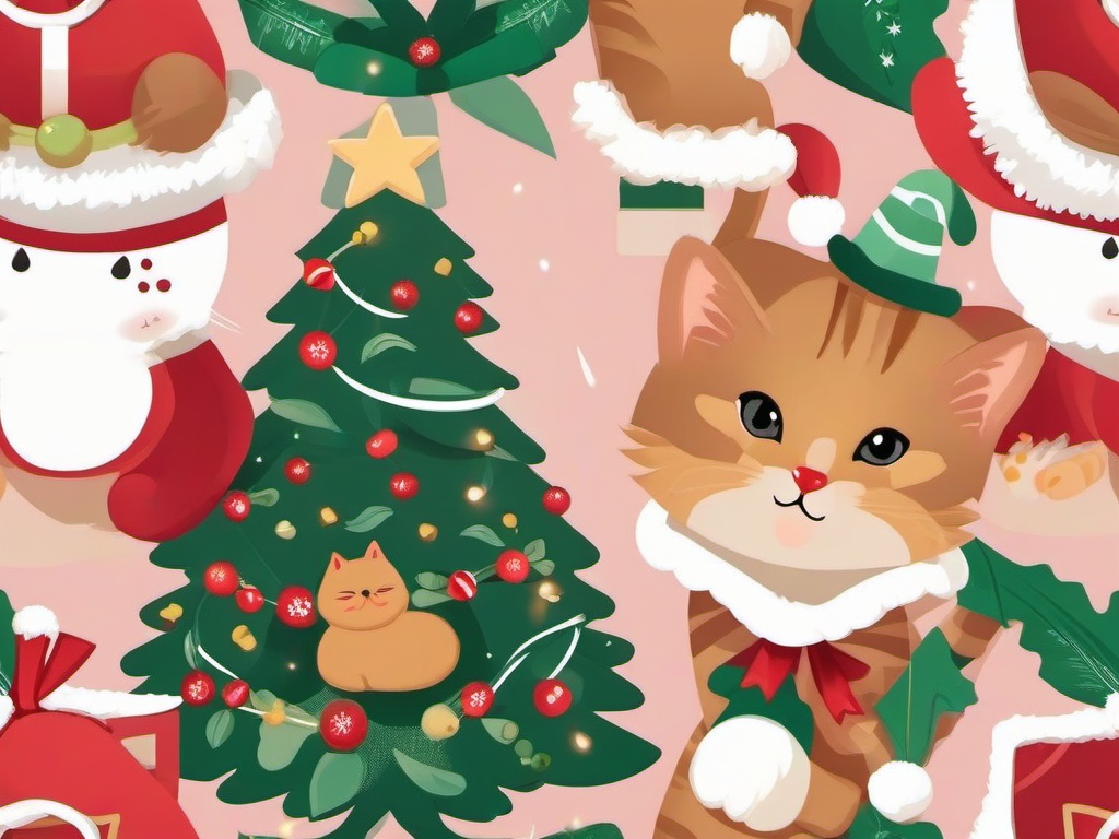 Cute Cat Christmas  