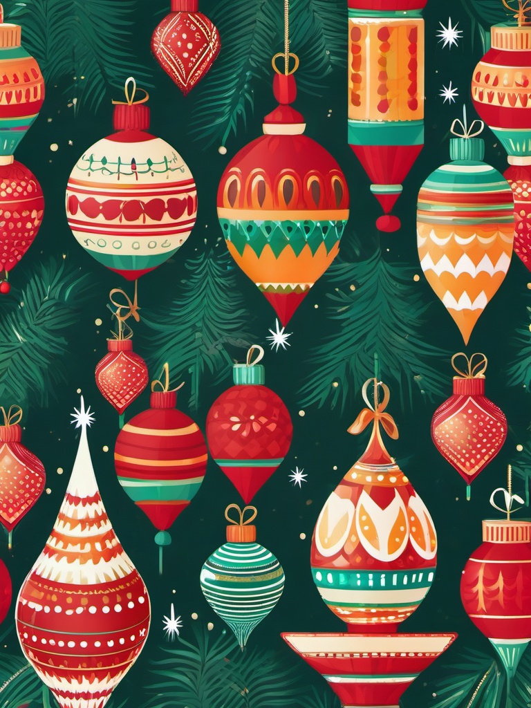 Christmas Background Wallpaper - Christmas Decorations wallpaper, abstract art style, patterns, intricate