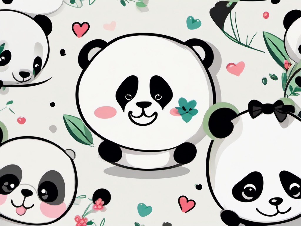 cute panda drawing wallpaper  ,desktop background wallpaper