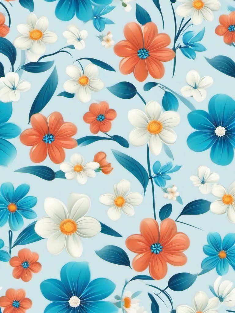 Flower Background Wallpaper - cute blue flower wallpaper  