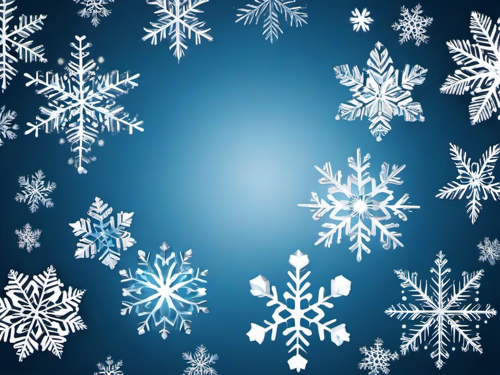 Christmas Background Snowflakes  