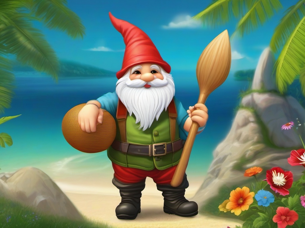 Summer Gnome Wallpaper  background