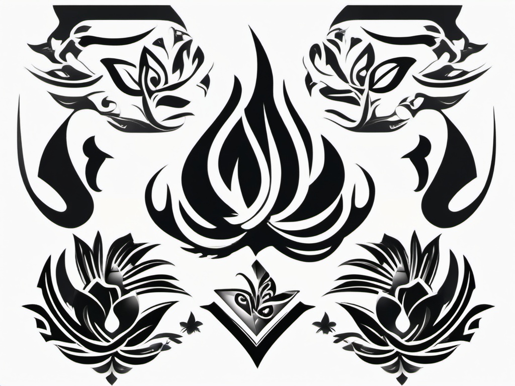 Hawaiian Symbol for Strength - Infuse symbolism into your tattoo with a design featuring Hawaiian symbols representing strength.  simple vector color tattoo,minmal,white background