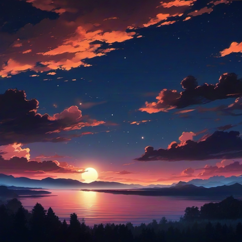 Sky Background Wallpaper - anime sky background night  