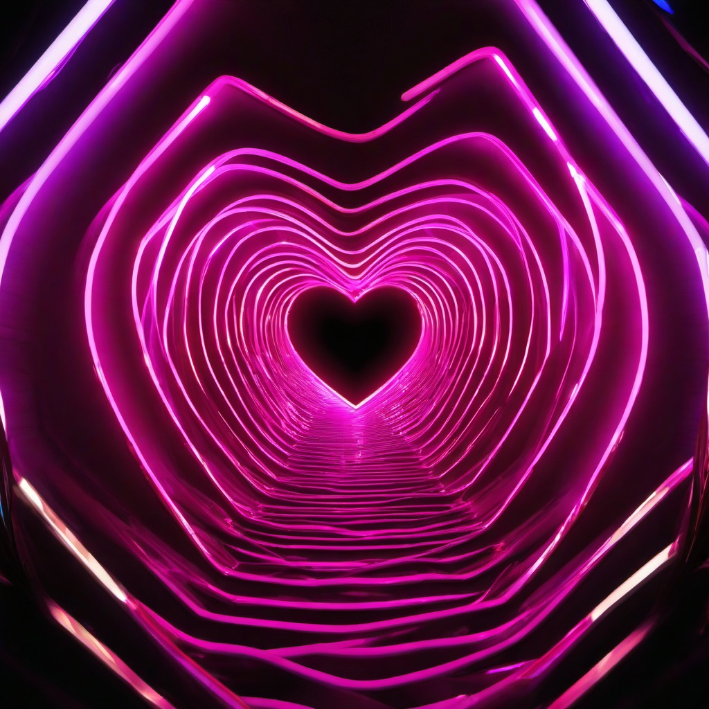 Heart Background Wallpaper Neon Lights Love Heart Tunnel Heart Background Wallpaper Neon Lights Love Heart Tunnel