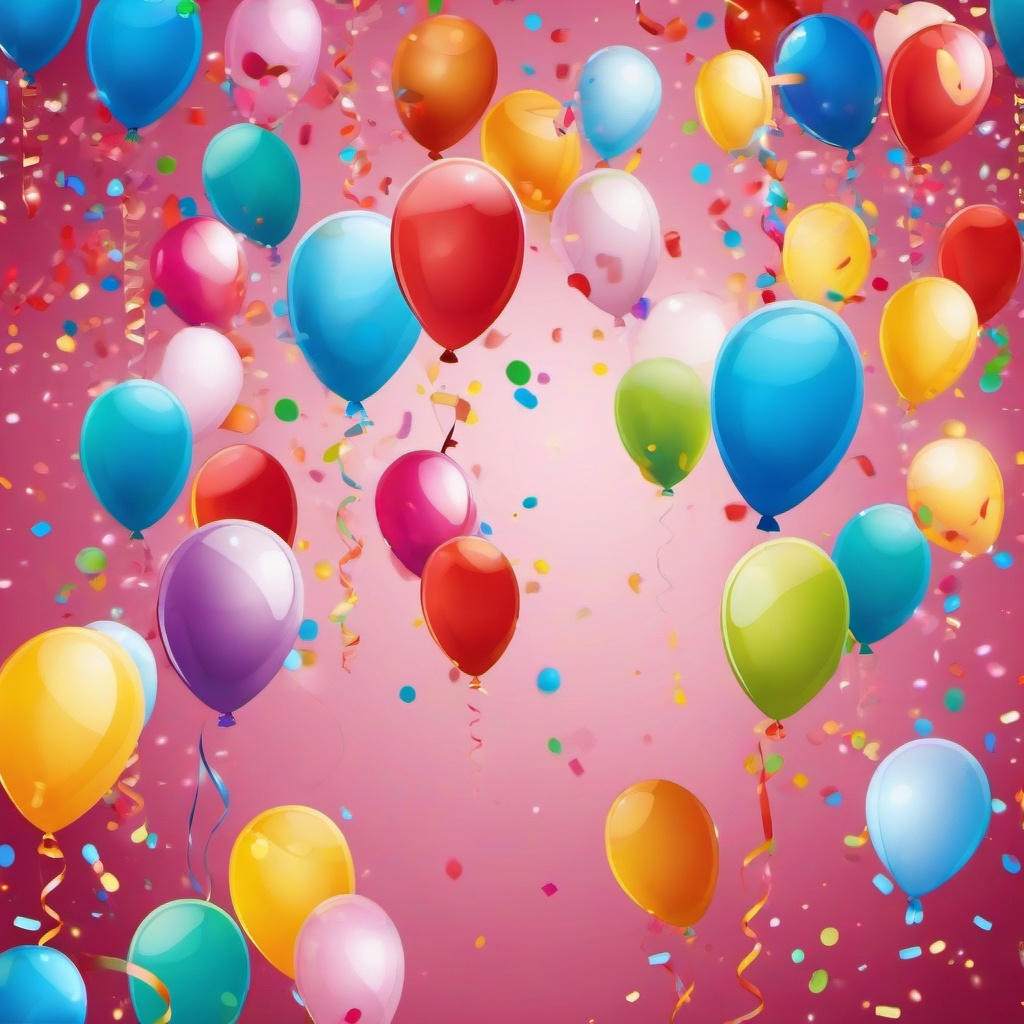 Birthday Background Wallpaper - balloon and confetti background  