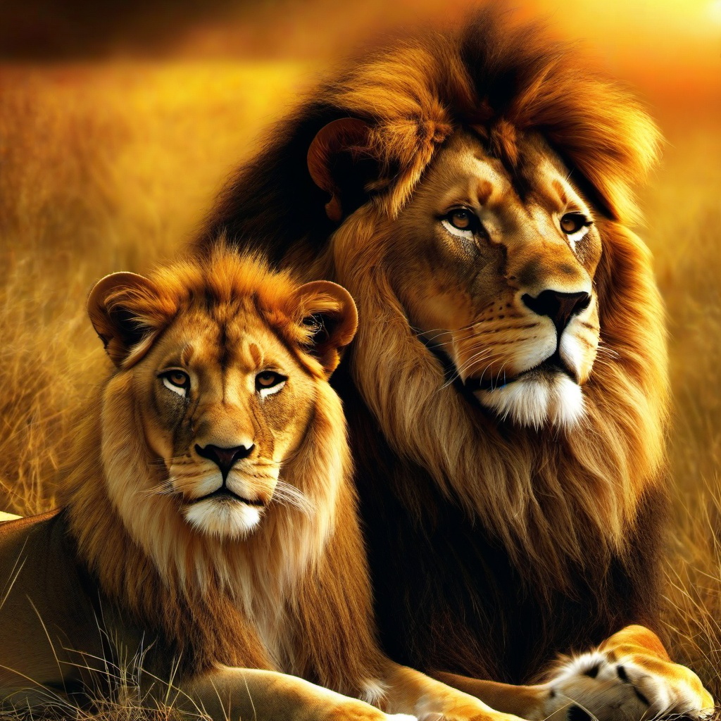 Lion Background Wallpaper - lion and lioness background  