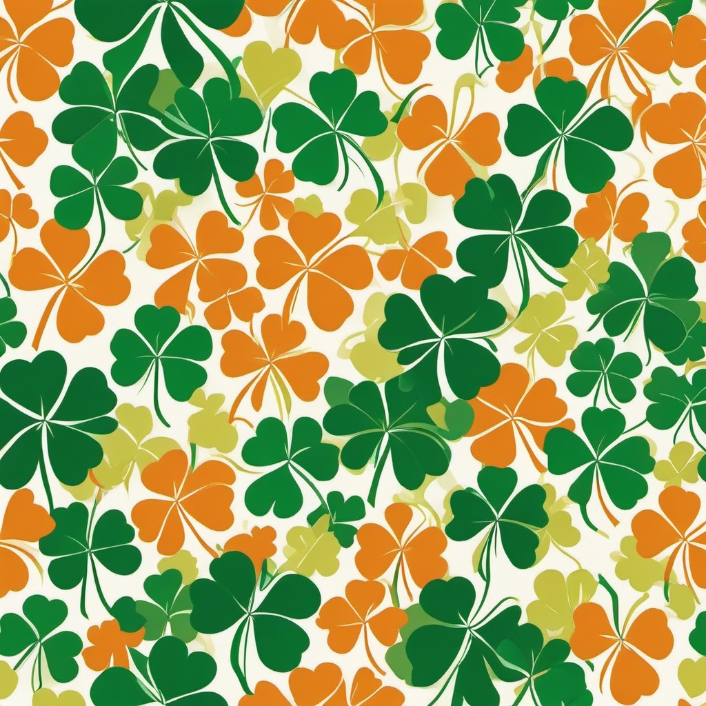 Shamrock clipart - shamrock pattern on fabric  