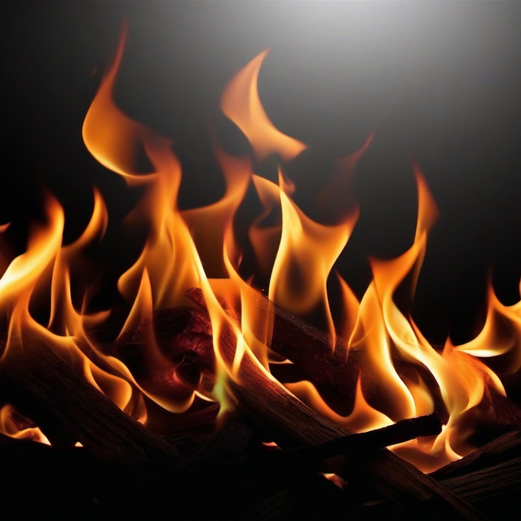 Fire Wallpaper - Dark background with bright flames  background wallpaper