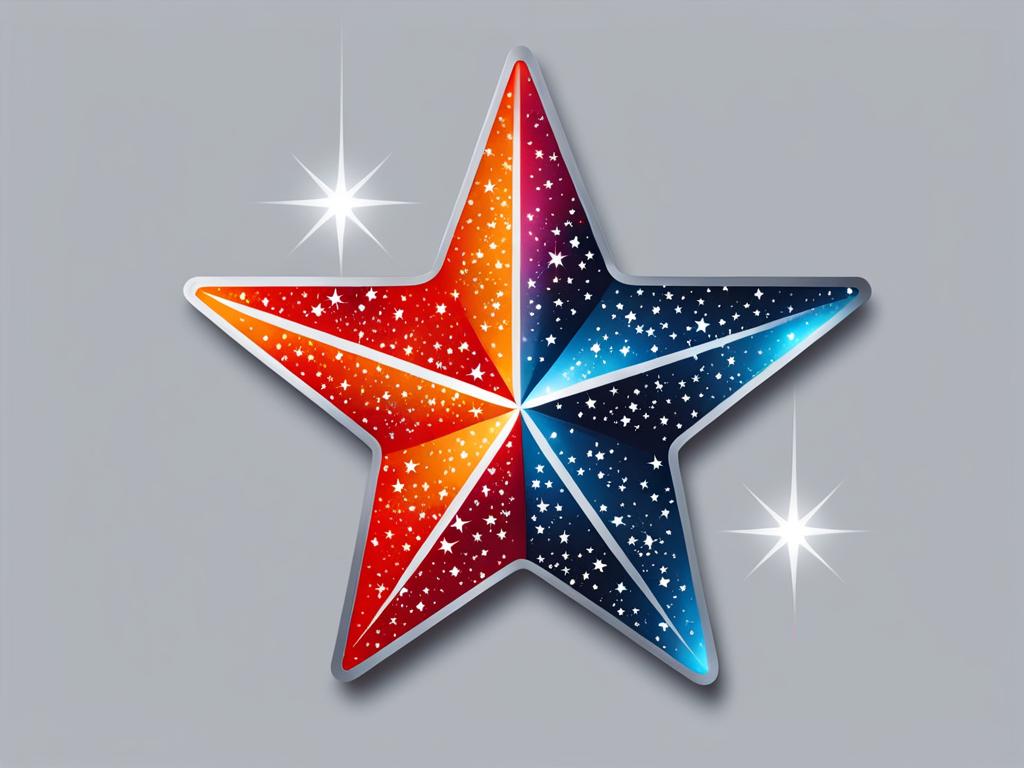 star clipart - a sparkling, twinkling star. 