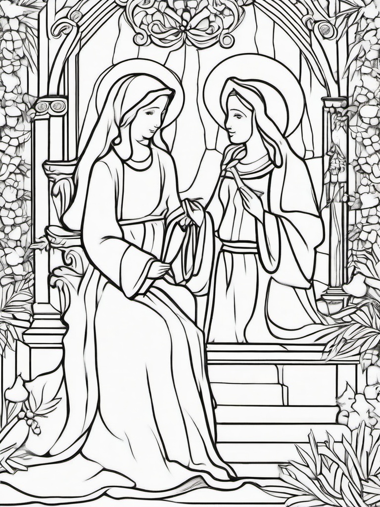 Christian Christmas Colouring Pages  outling,coloring pages,black and whit