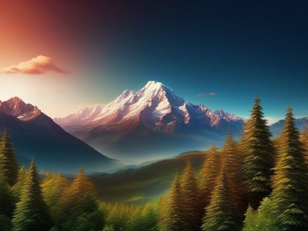 Sky Background With Mountain  ,desktop background wallpaper