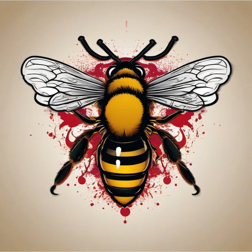 killer bee tattoo  vector tattoo design