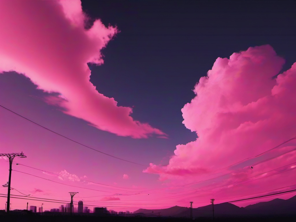 Pink Sky Background Aesthetic  ,desktop background wallpaper