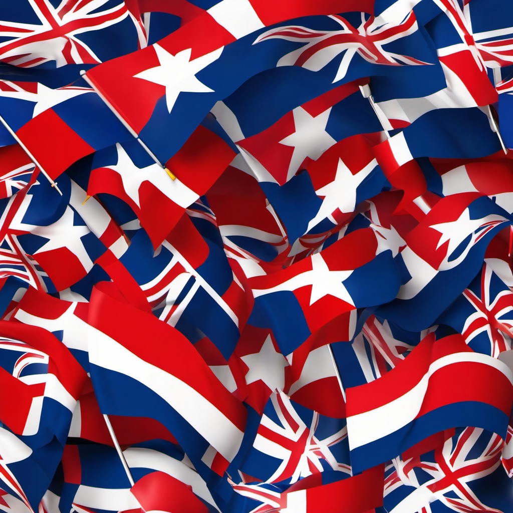 Flag clipart - waving national flag  clipart