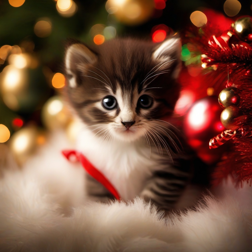 Christmas Background Wallpaper - christmas kitten backgrounds  