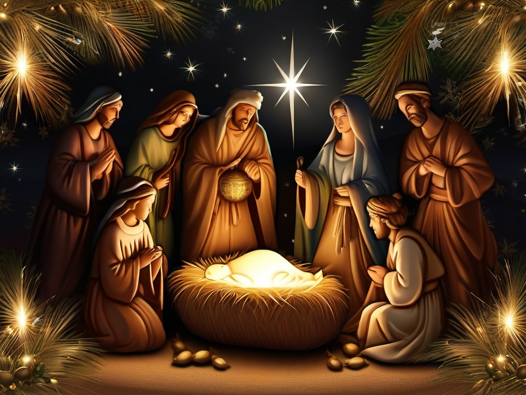 Christmas Wallpaper Nativity  