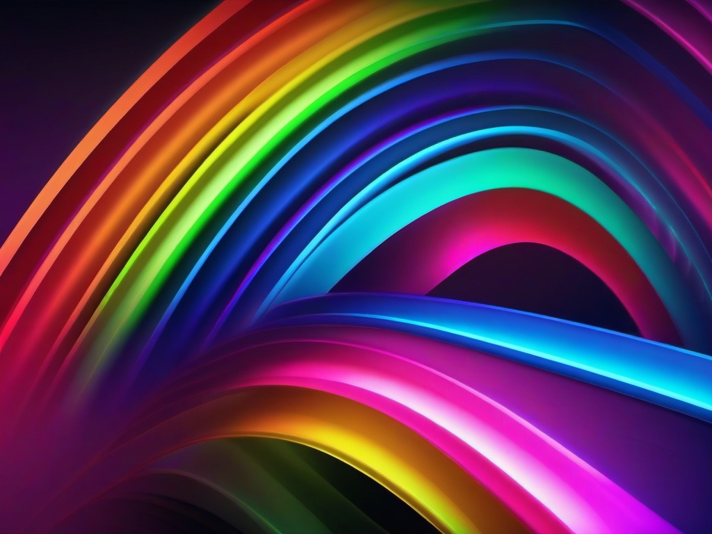 Neon Rainbow Background  