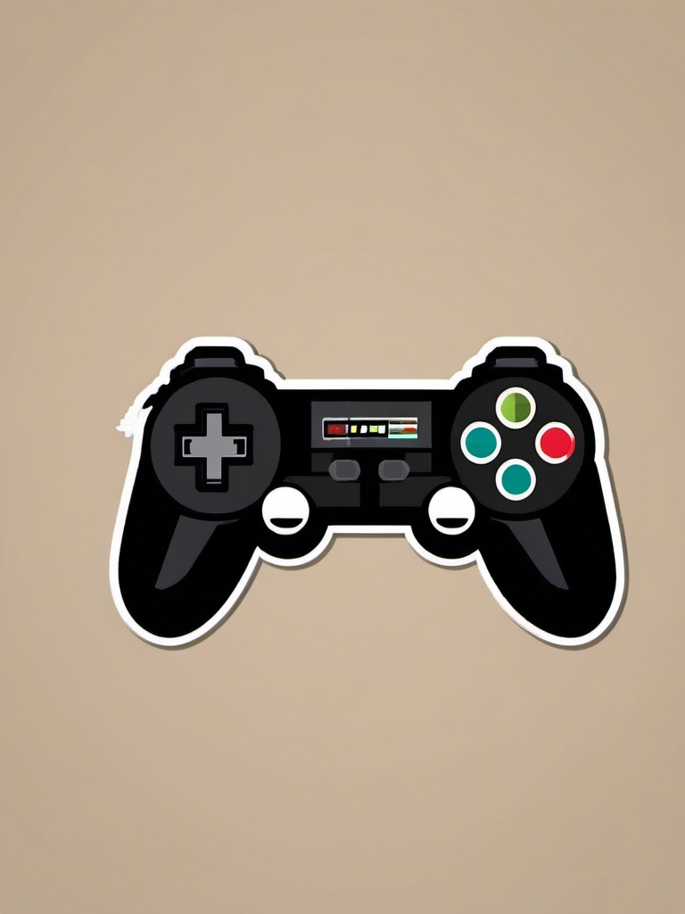 Game over pixel art broken controller sticker- Retro gaming failure, , sticker vector art, minimalist design