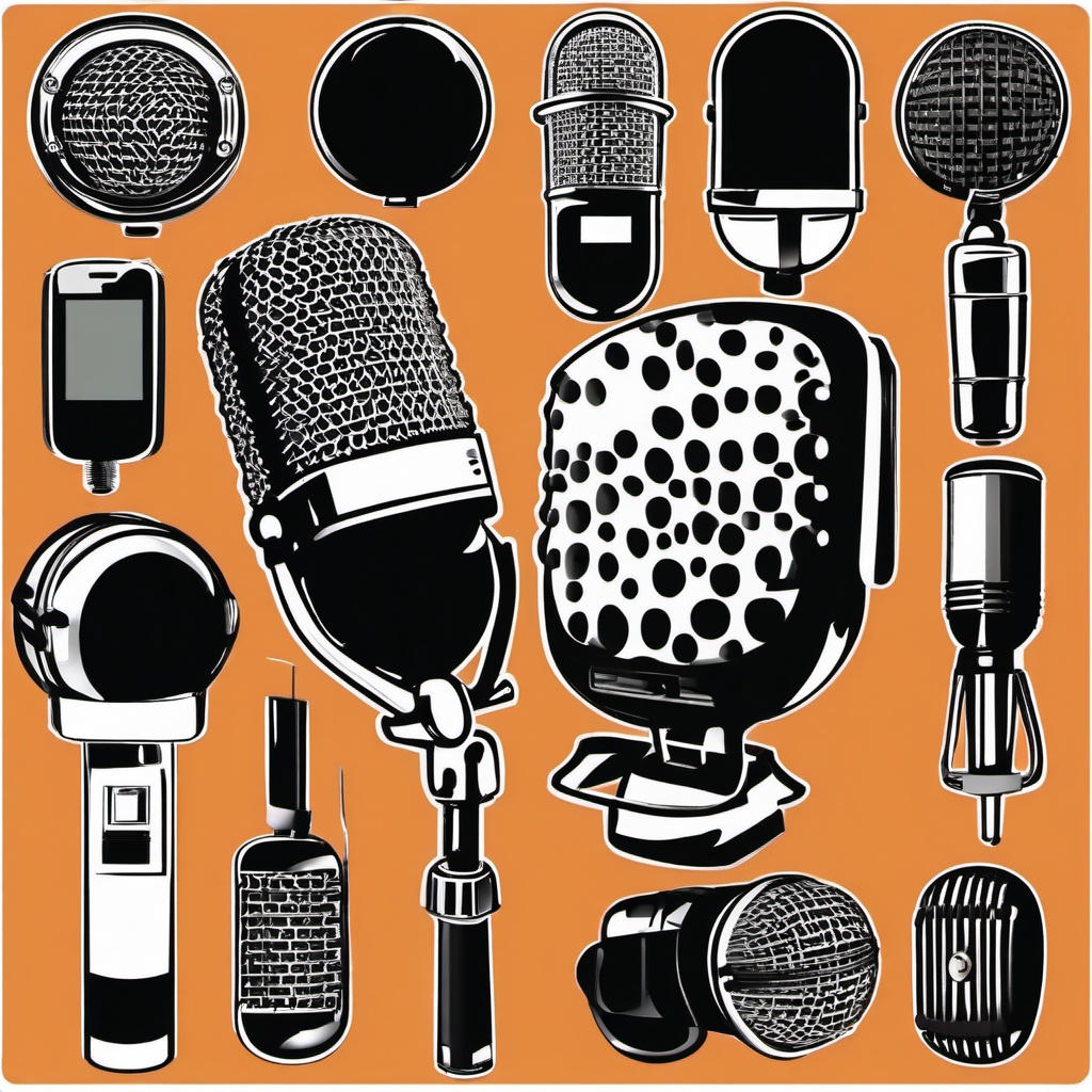 Microphone clipart - microphone symbolizing communication and expression  