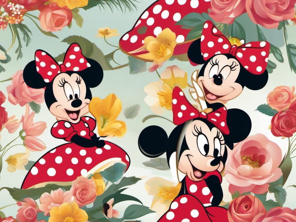 Minnie Mouse clipart - Minnie Mouse in a fairytale  vector clipart