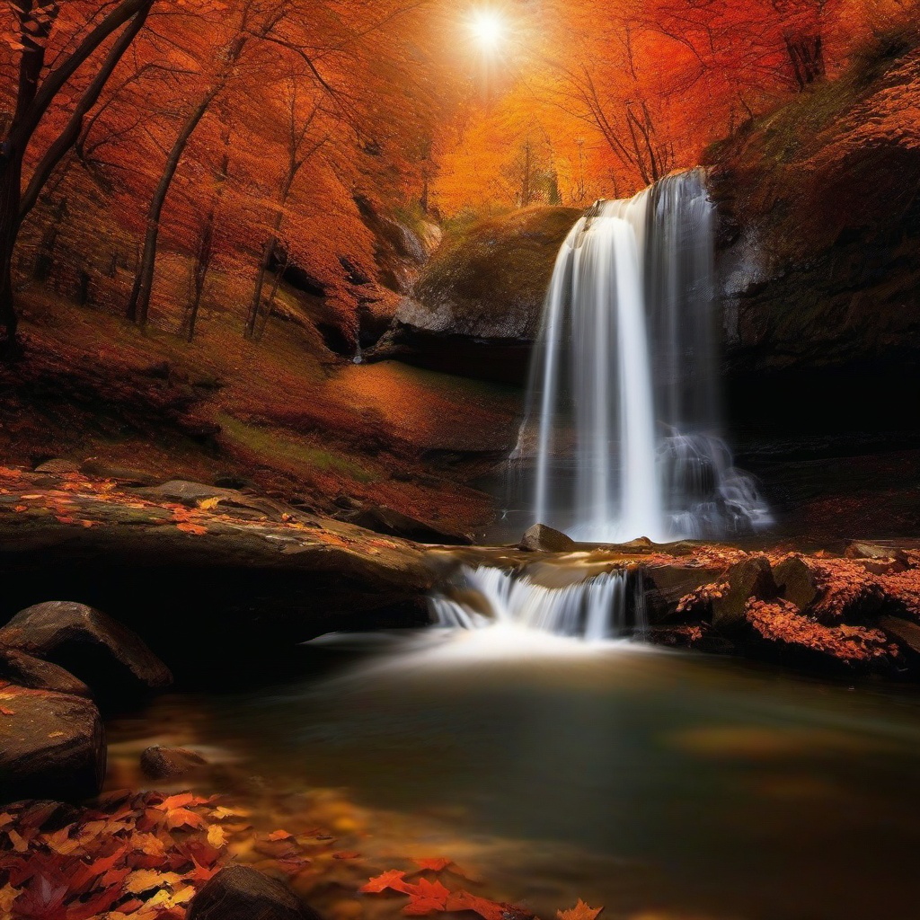 Fall Background Wallpaper - fall waterfall wallpaper  