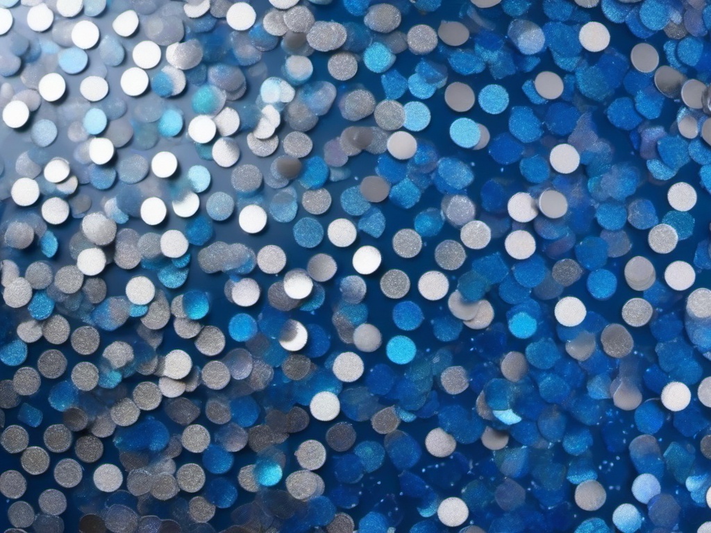 Silver And Blue Glitter Background  