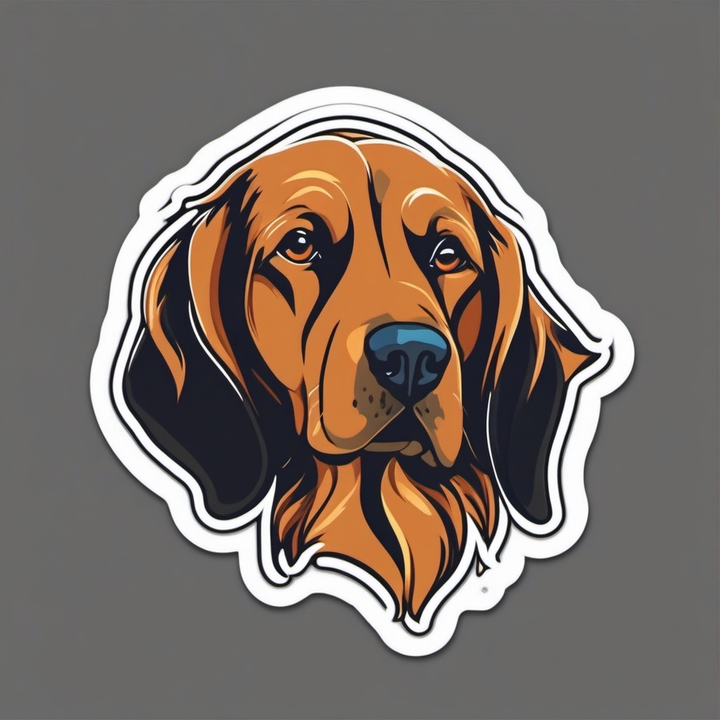 Dog Sticker - A loyal dog with a wagging tail. ,vector color sticker art,minimal