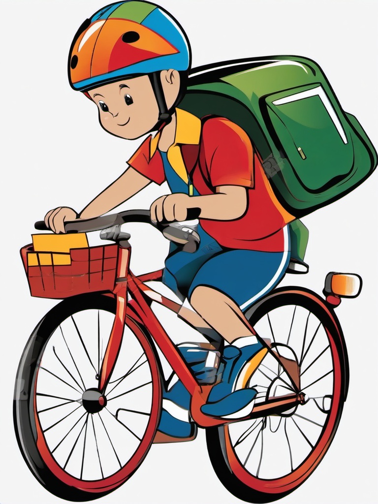 Bicycle clipart - bicycle and helmet ready for a ride  