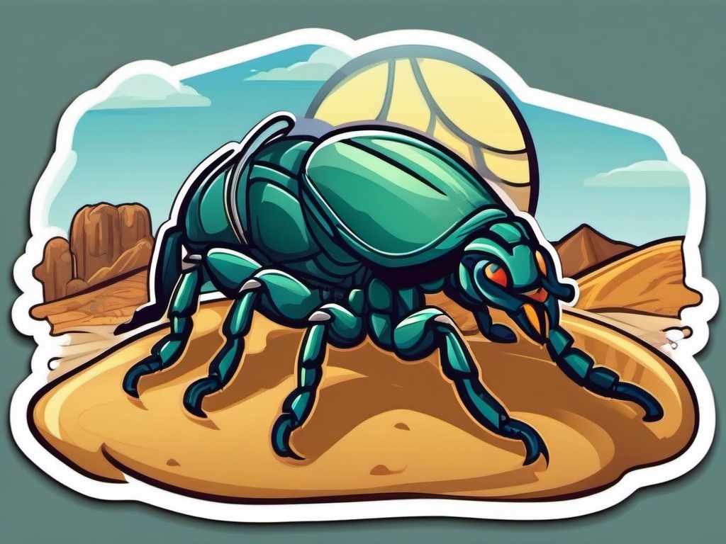 Scorpion cartoon - desert insect with a sting  cartoon sticker style