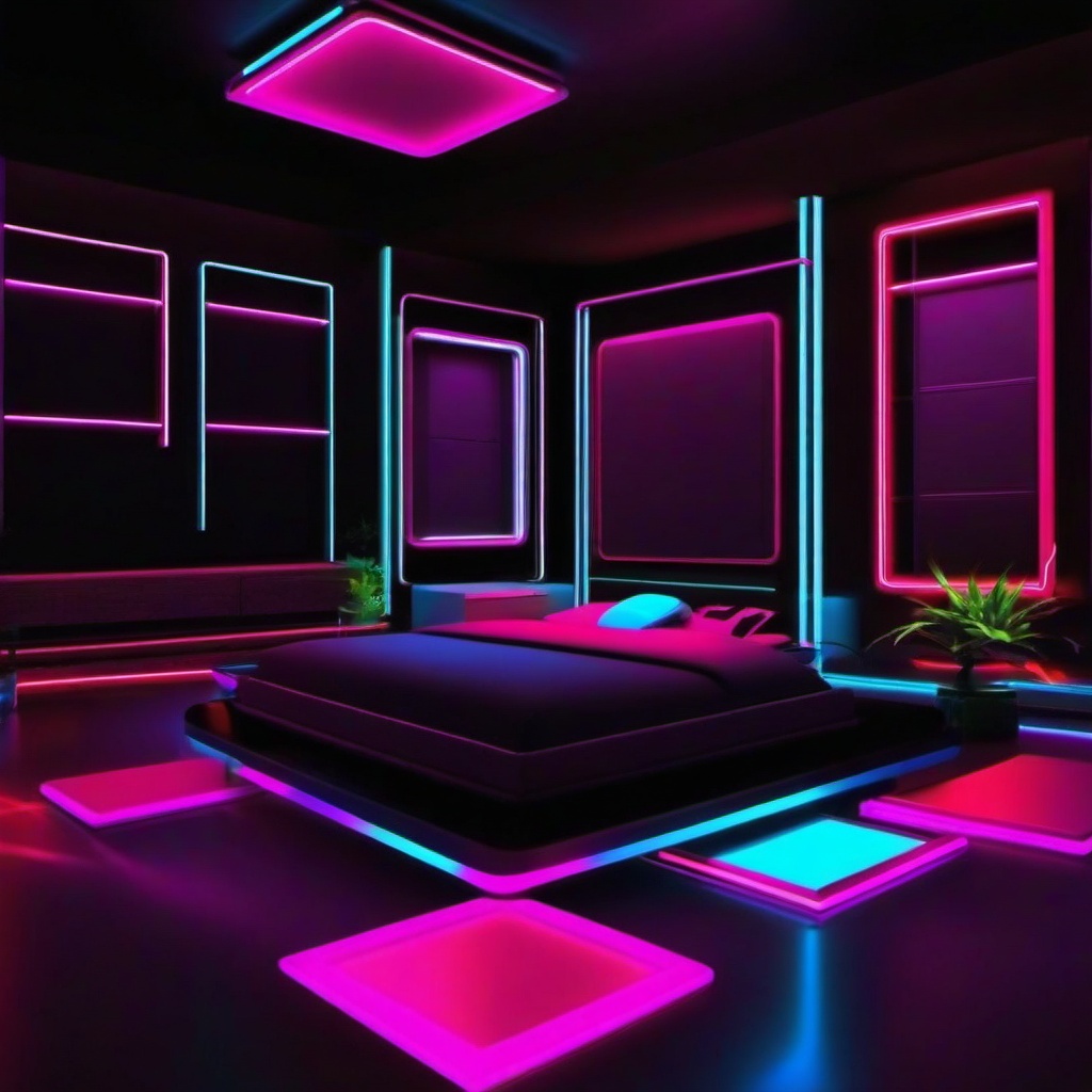 Neon Background Wallpaper - neon room background  