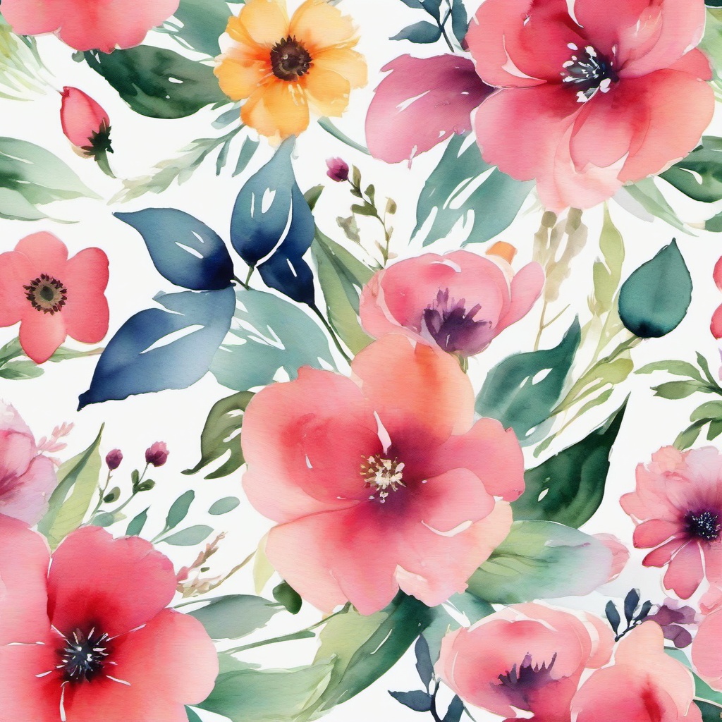 Flower Background Wallpaper - watercolor flowers wallpaper  