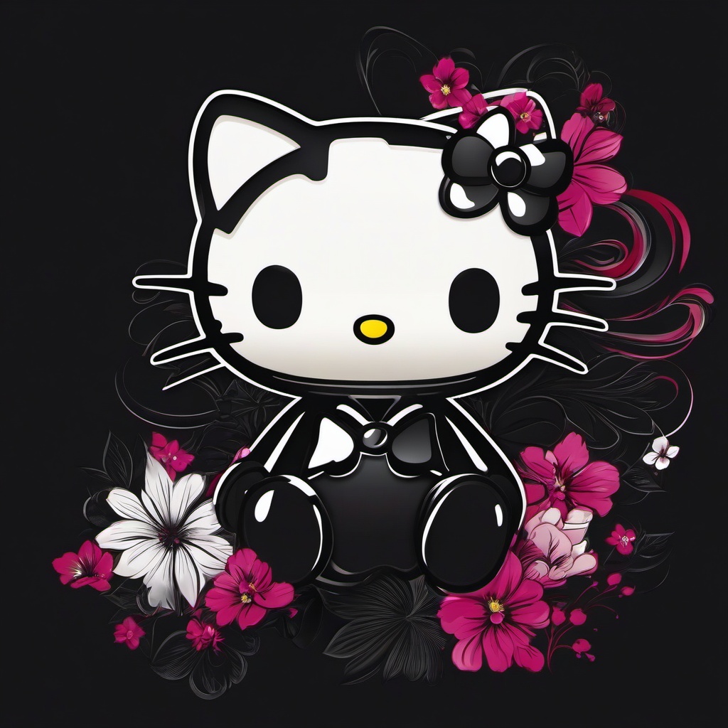 Wallpaper Hello Kitty Dark  ,desktop background wallpaper